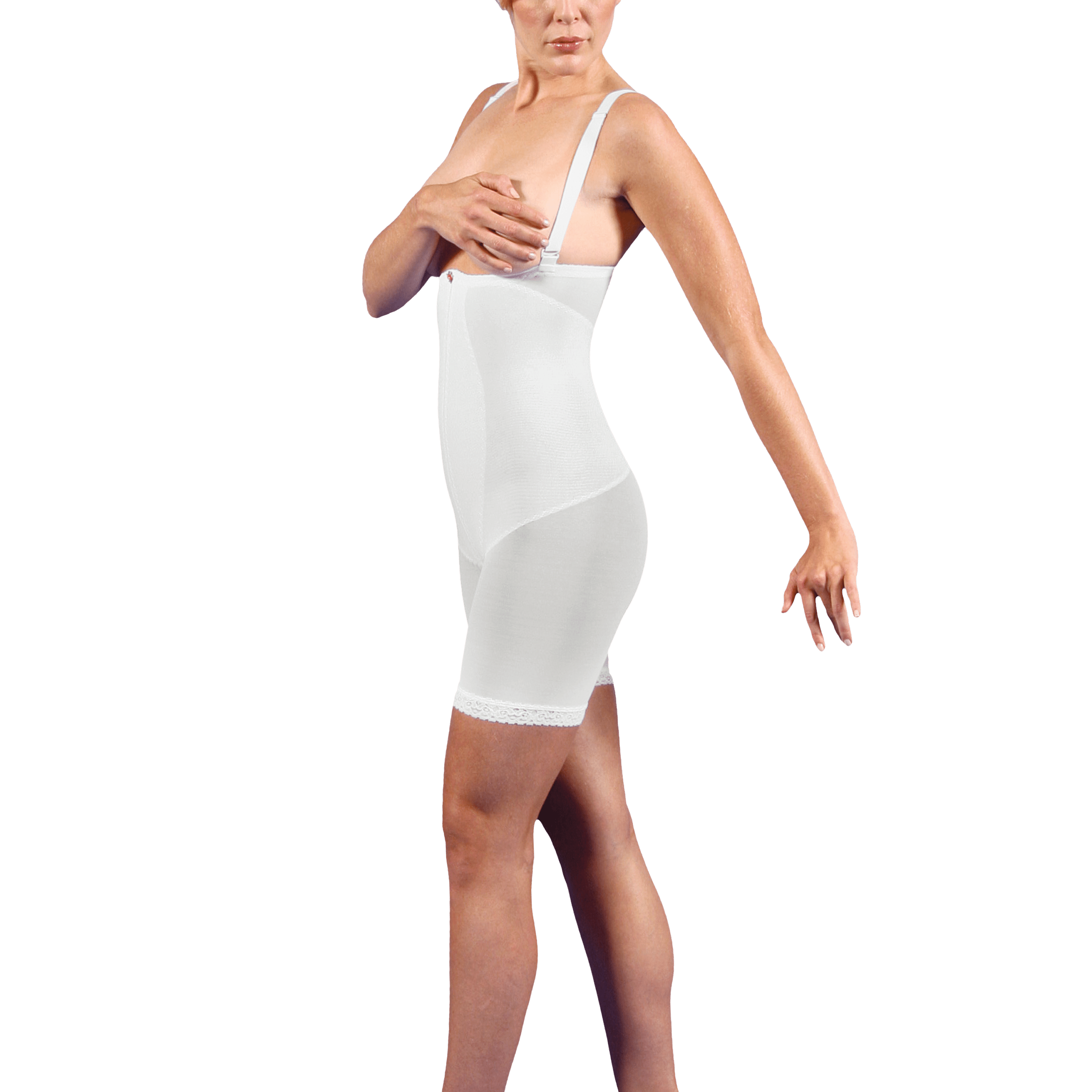 Design Veronique Zippered High-Back Full-Body Girdle #855-H