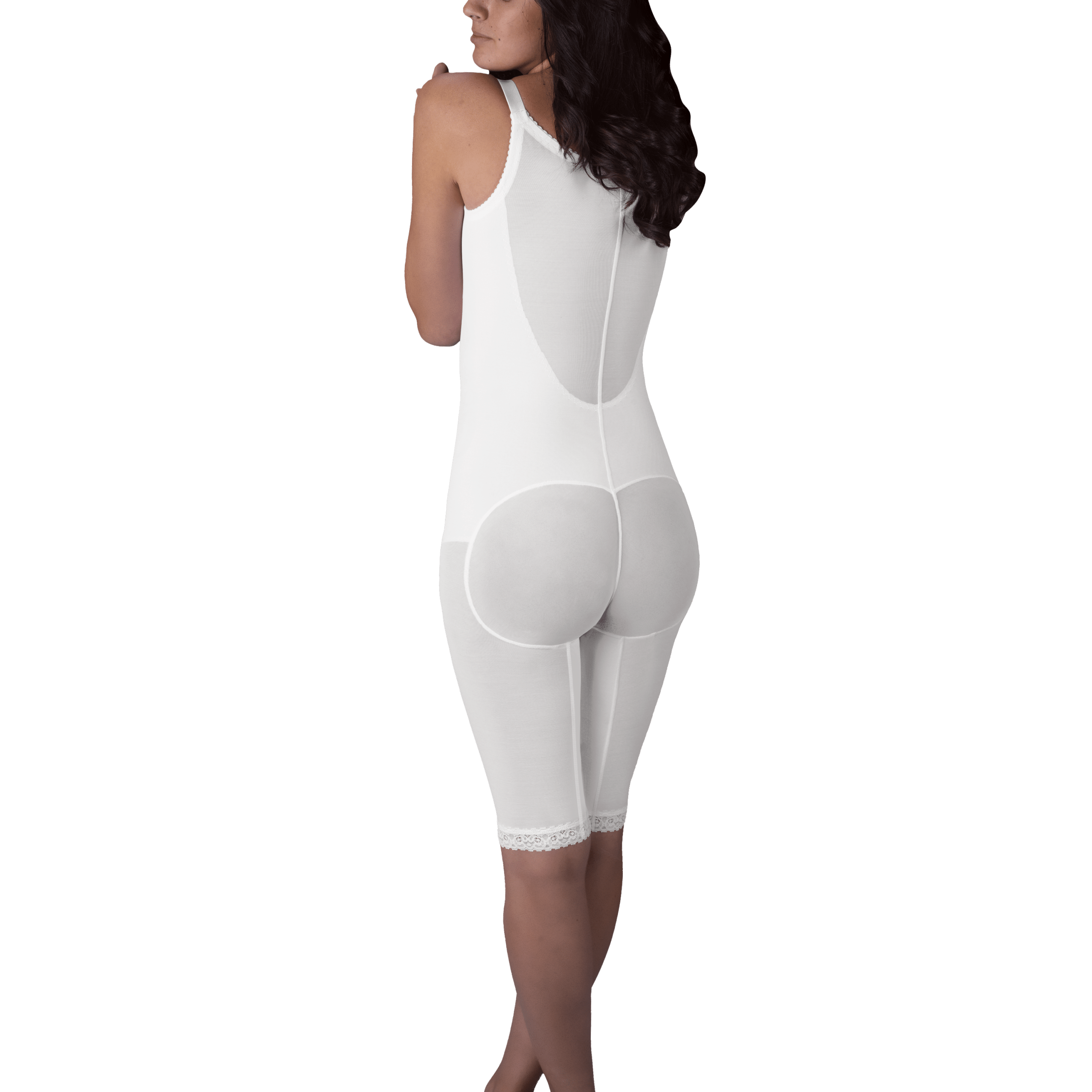 Design Veronique Non-Zippered Below-Knee Molded Buttocks High-Back Girdle  #1656-B - Nightingale Medical Supplies