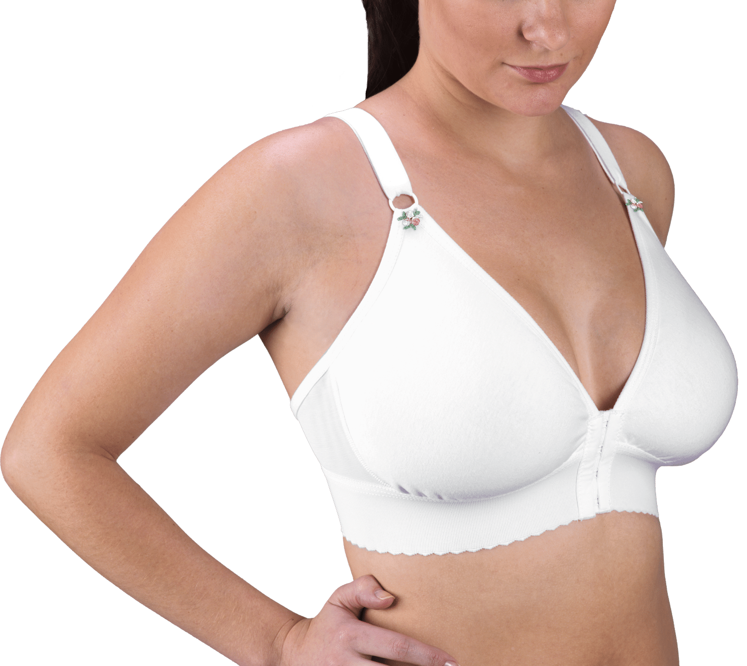 2 Band Cotton Knit Bra - Design Veronique