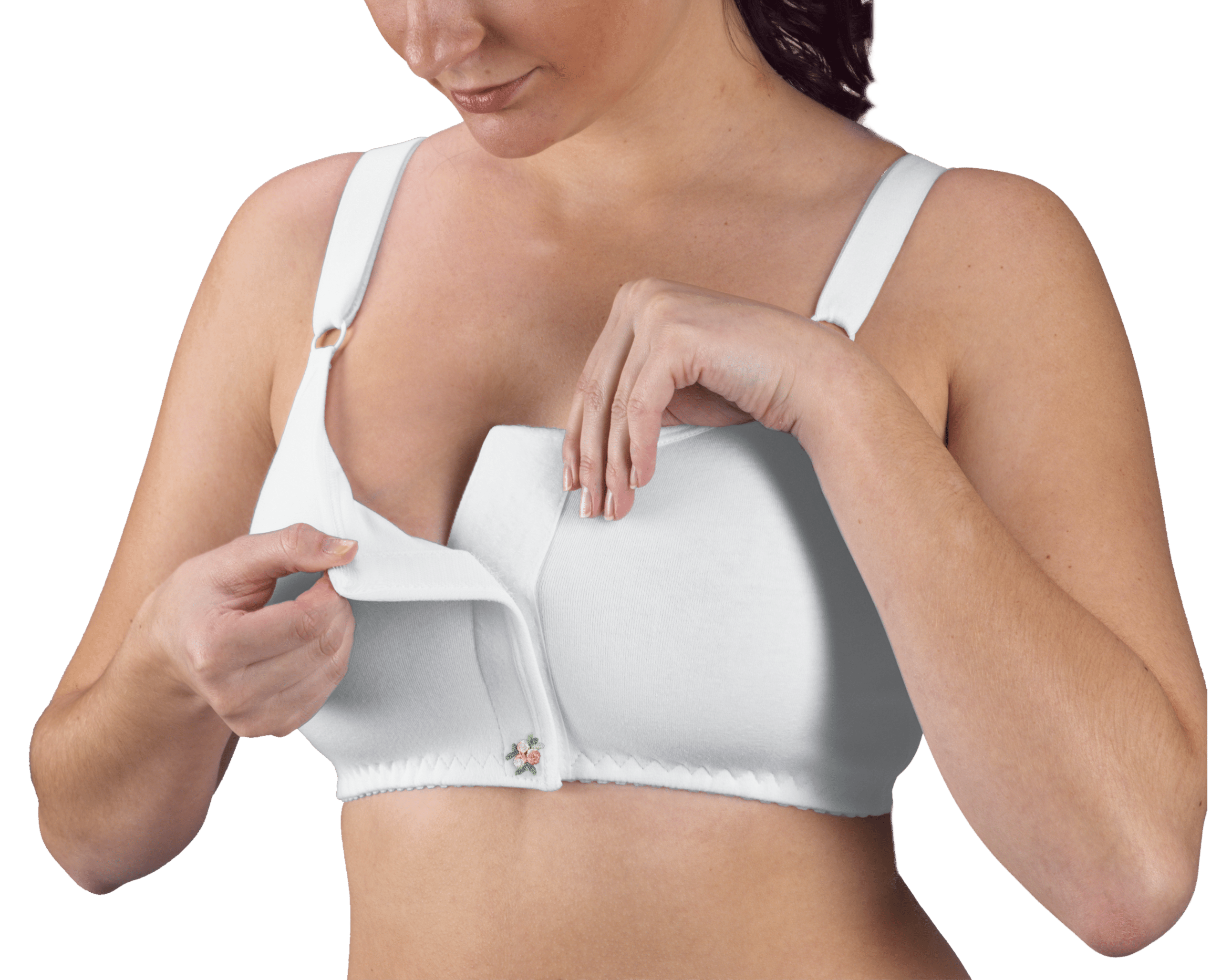 Design Veronique Bella Front-Zippered Cotton Medical/Sports Bra #431-Z -  Nightingale Medical Supplies