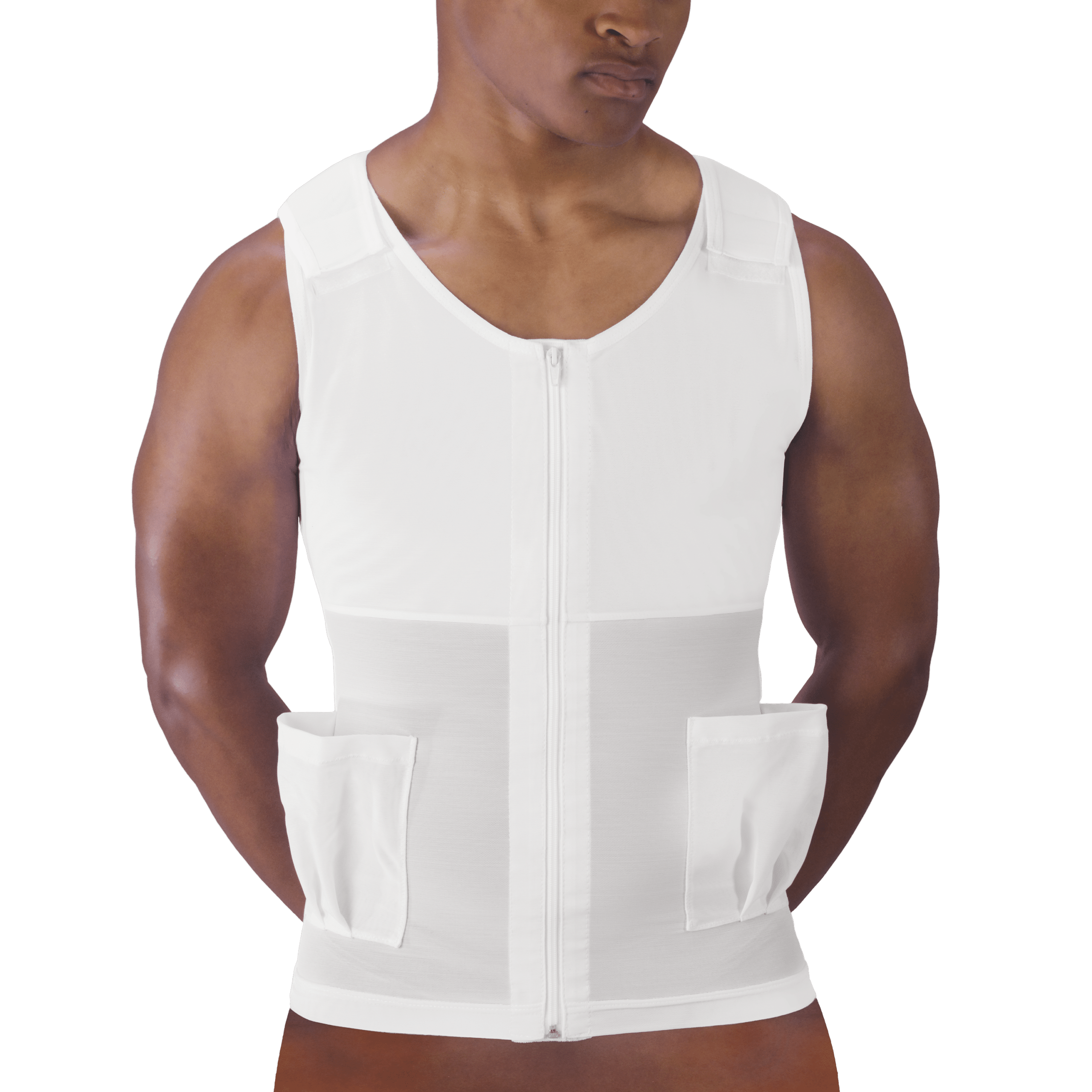 Compression Vest with Drain Bulb Pockets - Design Veronique