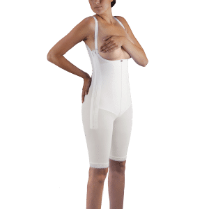 Zippered High-Back Body Girdle