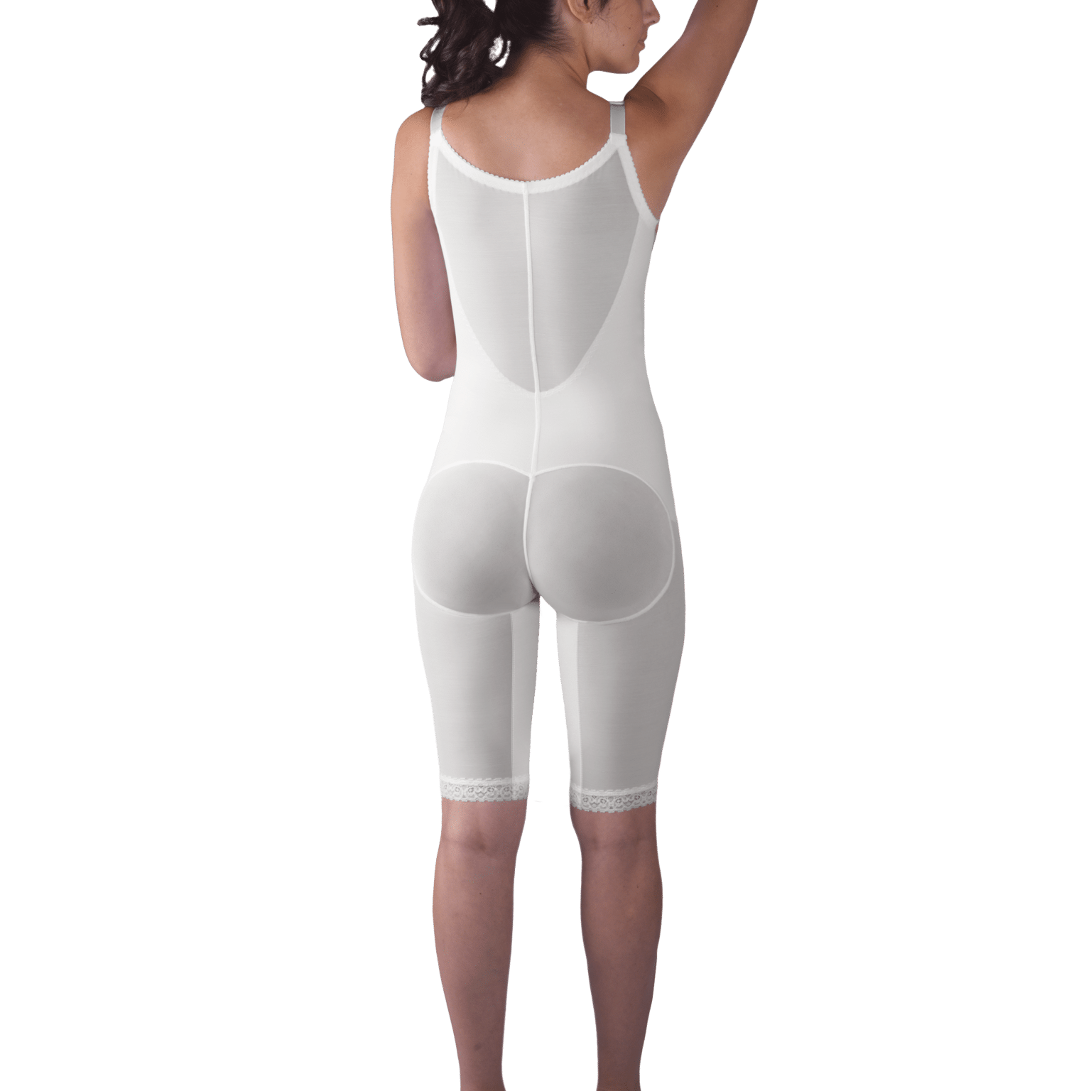 Zippered Above-Knee Molded Buttocks High-Back Girdle - Design Veronique