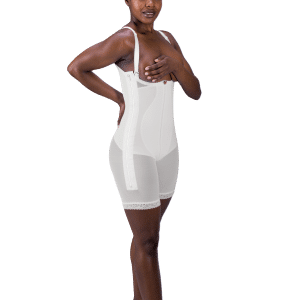 Zippered Rubenesque Mid-Thigh High-Back Abdominal Girdle